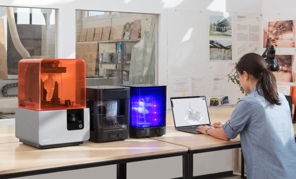 Form 2 3D Printer working within its eco-system