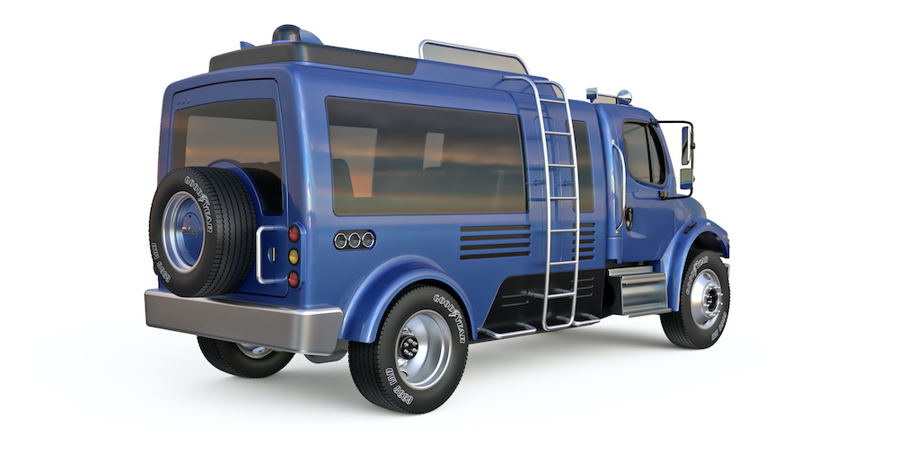 Image of a truck, modelled in Rhino 75 and Rendered using V-Ray 5.