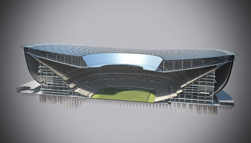 Stadium image showing use of Grasshopper by Arup