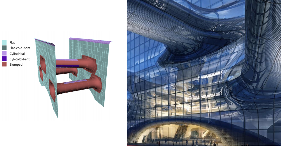 Analysis print and Rendered Image of Sberbank Technopark building