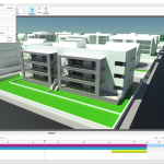 Screenshot of an apartment block being rendered in KeyShot 10 from Rhino v7 and KeyShot Video Tutorial