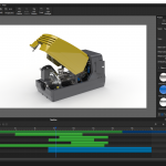 Screenshot of KeyShot 10 Interface from Part Animation Video Tutorial